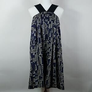 Forever Twenty One Blue/Gray Halter Shift Dress